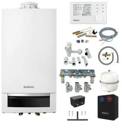 Buderus GB172 Logaplus Gas-Brennwert Paket W22S Mit Regelung RC310 + WE1.1 Für Heizkreis, 24 KW