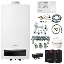 Buderus GB172 Logaplus Gas-Brennwert Paket W22S Mit Regelung RC310 + WE6.1 Für Heiz- & Mischkreis, 24 KW
