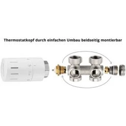 Buderus Universalarmatur-Set Für Vertikal- & Badheizkörper Mit Mittenanschluss - Durchgangs- / Eckform -BUDERUS GESCHÄFT 23917119 4