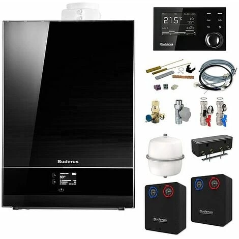 Buderus GB192i Logaplus Gas-Brennwert Heizungspaket W50S Mit Regelung RC310 In Schwarz + WE6.1 Für Heiz- & Mischkreis, 25 KW 3 Buderus GB192i Logaplus Gas-Brennwert Heizungspaket W50S Mit Regelung RC310 In Schwarz + WE6.1 Für Heiz- & Mischkreis, 25 KW