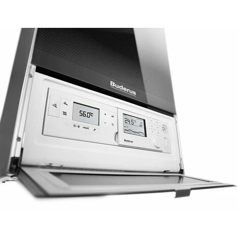 Buderus GB182i Logaplus Gas-Brennwert Heizungspaket W42 Mit Regelung RC310 In Weiß Und SU160 Speicher, 14 KW 6 Buderus GB182i Logaplus Gas-Brennwert Heizungspaket W42 Mit Regelung RC310 In Weiß Und SU160 Speicher, 14 KW – Bild 4