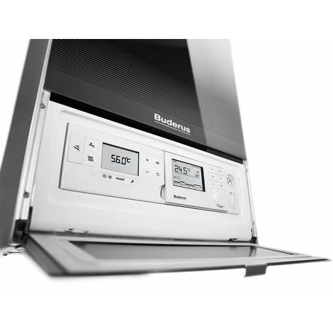 Buderus GB182i Logaplus Gas-Brennwert Heizungspaket W42 Mit Regelung RC310 In Weiß Und SU200 Speicher, 24 KW 6 Buderus GB182i Logaplus Gas-Brennwert Heizungspaket W42 Mit Regelung RC310 In Weiß Und SU200 Speicher, 24 KW – Bild 4