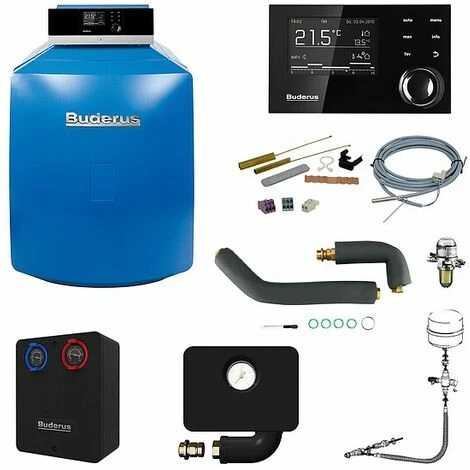 Buderus GB125 Logaplus Öl-Brennwert Heizungspaket K33S Mit Regelung RC310, 30 KW 3 Buderus GB125 Logaplus Öl-Brennwert Heizungspaket K33S Mit Regelung RC310, 30 KW