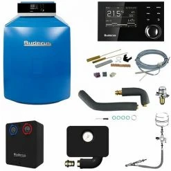 Buderus GB125 Logaplus Öl-Brennwert Heizungspaket K33S Mit Regelung RC310, 35 KW