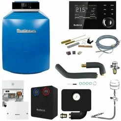 Buderus GB125 Logaplus Öl-Brennwert Heizungspaket K33S Mit Regelung RC310 Und Mischermodul, 22 KW