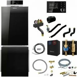 Buderus KB195i Logaplus Öl-Brennwert Heizungspaket K78 Mit Regelung RC310 Und Warmwasserspeicher L 135, 15 KW