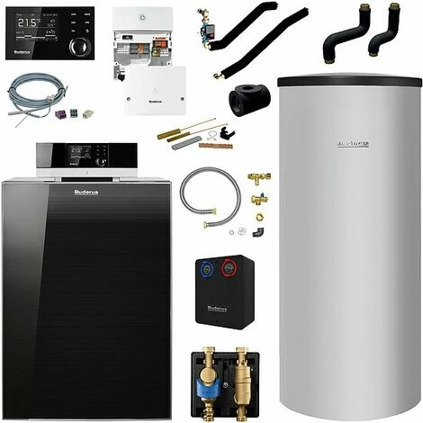 Buderus KB195i Logaplus Öl-Brennwert Heizungspaket K80 Mit Regelung RC310, Mischermodul Und Warmwasserspeicher SU 300, 25 KW 3 Buderus KB195i Logaplus Öl-Brennwert Heizungspaket K80 Mit Regelung RC310, Mischermodul Und Warmwasserspeicher SU 300, 25 KW