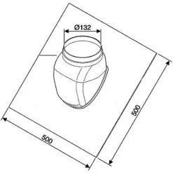 Buderus Universal-Dachziegel Für Luft-/Abgas-System - Ø 125 Mm - 5° Bis 25° - Rot - 7738112513 -BUDERUS GESCHÄFT 52645108 3