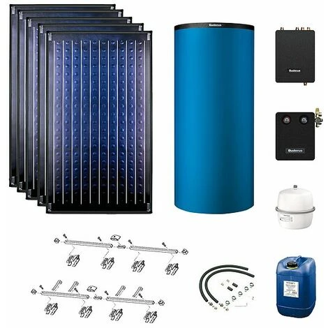 Buderus Solaranlage Logaplus S77 - 5 Kollektoren (11,85m²) SKN4.0-s Mit Pufferspeicher PNR750 Blau Und Frischwasserstation - 7739610781 3 Buderus Solaranlage Logaplus S77 - 5 Kollektoren (11,85m²) SKN4.0-s Mit Pufferspeicher PNR750 Blau Und Frischwasserstation - 7739610781