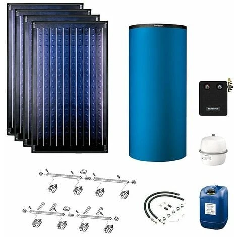 Buderus Solaranlage Logaplus S75 - 4 Kollektoren (9,48m²) SKN4.0-s Mit Kombispeicher Logalux P750 S Blau - 7739612881 3 Buderus Solaranlage Logaplus S75 - 4 Kollektoren (9,48m²) SKN4.0-s Mit Kombispeicher Logalux P750 S Blau - 7739612881