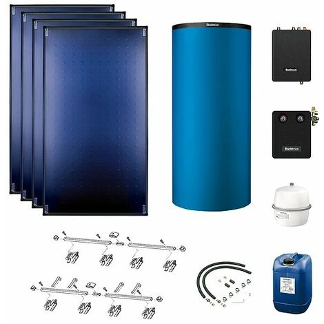 Buderus Solaranlage Logaplus S94 - 4 Kollektoren (10,2m²) SKT1.0-s Mit Pufferspeicher PNR750 Blau Und Frischwasserstation - 7739610789 3 Buderus Solaranlage Logaplus S94 - 4 Kollektoren (10,2m²) SKT1.0-s Mit Pufferspeicher PNR750 Blau Und Frischwasserstation - 7739610789