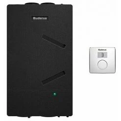 Buderus Kompakt-Lüftungsgerät Logavent HRV156-100 K B Mit RC100H Und Automatischem Sommer-Bypass - 30 Bis 105 M³/h - 7738100824