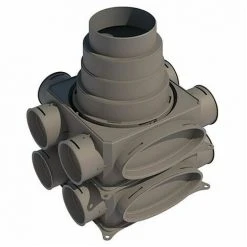 Buderus VK125-2V Verteiler 2-lagig Vertikal Für Rund- Und Flachkanalsysteme - 7738100820