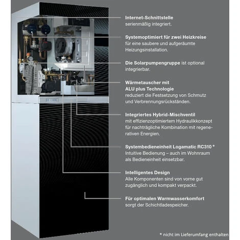 Buderus Gas-Brennwert-Heizzentrale Logamax Plus GB192iT - 15kW Mit Schichtladespeicher 100S Weiß - 7738100747 7 Buderus Gas-Brennwert-Heizzentrale Logamax Plus GB192iT - 15kW Mit Schichtladespeicher 100S Weiß - 7738100747 – Bild 5