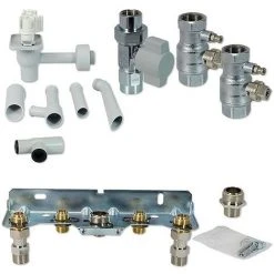 Buderus Anschluss-Set AUFPUTZ Mit Montageplatte Für Gasbrennwert-Therme GB172