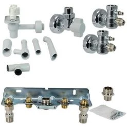 Buderus Anschluss-Set UNTERPUTZ Mit Montageplatte Für Gasbrennwert-Therme GB172