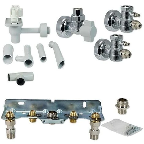 Buderus Anschluss-Set UNTERPUTZ Mit Montageplatte Für Gasbrennwert-Therme GB172 3 Buderus Anschluss-Set UNTERPUTZ Mit Montageplatte Für Gasbrennwert-Therme GB172