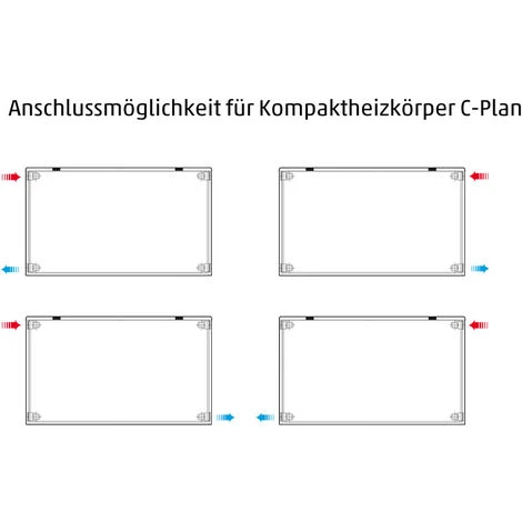 Kompakt-Heizkörper Buderus Logatrend C-Plan H 300 Mm L 900 Mm Typ 22 - 698/446 Watt 6 Kompakt-Heizkörper Buderus Logatrend C-Plan H 300 Mm L 900 Mm Typ 22 - 698/446 Watt – Bild 4