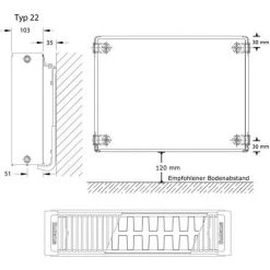 Kompakt-Heizkörper Buderus Logatrend C-Plan H 500 Mm L 600 Mm Typ 22 - 690/439 Watt 11 Kompakt-Heizkörper Buderus Logatrend C-Plan H 500 Mm L 600 Mm Typ 22 - 690/439 Watt -BUDERUS GESCHÄFT 9177682 5