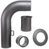 Buderus Abgasrohr-Set Ø 150 Mm Für Kaminofen - Gussgrau Lackiert - 4-teilig - Mit Tür Und Drosselklappe -BUDERUS GESCHÄFT 9178307 1