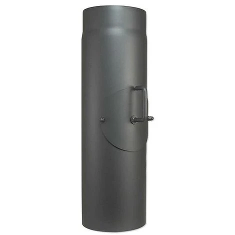 BUDERUS Abgasrohr Für Kaminofen Länge 500 Mm Ø 150 Mm - Mit Tür Und Drosselklappe - 80345024 3 BUDERUS Abgasrohr Für Kaminofen Länge 500 Mm Ø 150 Mm - Mit Tür Und Drosselklappe - 80345024