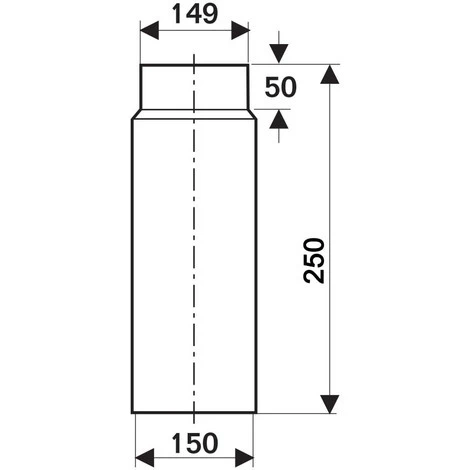 BUDERUS Abgasrohr Für Kaminofen Länge 250 Mm Ø 150 Mm - 80345010 4 BUDERUS Abgasrohr Für Kaminofen Länge 250 Mm Ø 150 Mm - 80345010 – Bild 2